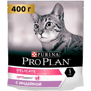 Comida para gatos Pro Plan Adult Delicate Sensitive Turkey 0,4 kg