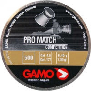 Balas y cartuchos Gamo Pro Match 4,5 mm 0,49 g 500 pcs