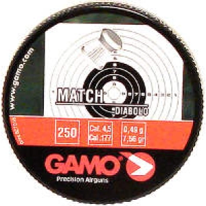 Balas y cartuchos Gamo Pro Match 4,5 mm 0,49 g 250 pcs