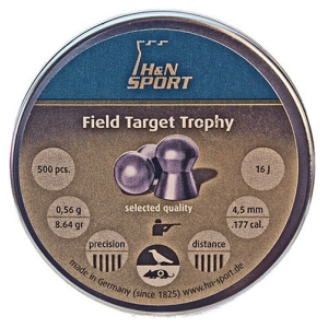 Balas y munición Haendler y Natermann Diabolo Fienld y Target Trophy 4,5 mm 0,56 g 500 pcs