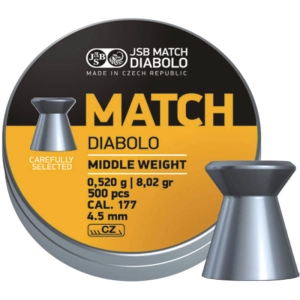 Balas y cartuchos JSB Match Diablo 4,5 mm 0,52 g 500 pcs