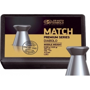 Balas y cartuchos JSB Match Premium Middle 4,51 mm 0,52 g 200 pcs