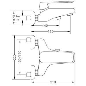 Mezclador Genebre Kode 62100