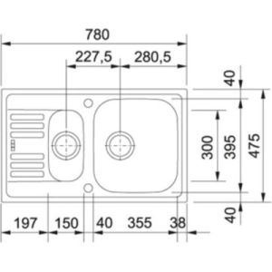 Franke Euroform EFL 651-78 101.0060.613