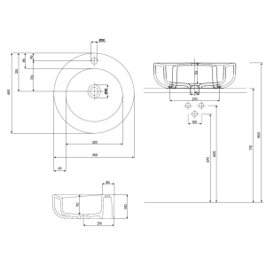 Lavabo Kolo Cocktail 45 L31645