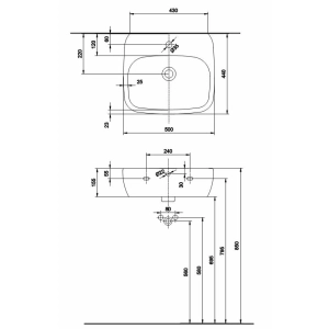 Lavabo Kolo Style 50 L21950