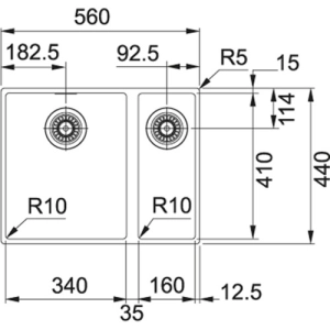 Franke Sirius SID 160 125.0252.219