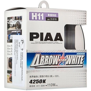 Lámpara de coche PIAA H11 Arrow Star White H-618