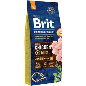 Comida para perros Brit Premium Junior M 15 kg