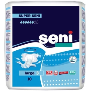 Pañales Seni Super L / 10 pcs