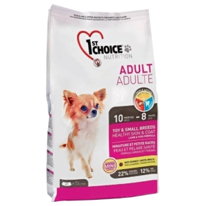 Comida para perros 1ª Choice Adult Toy/Small Heathy Skin and Coat 7 kg