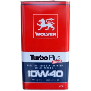 Aceite de motor Wolver Turbo Plus 10W-40 5L