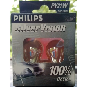 Philips SilverVision PY21W 2pcs