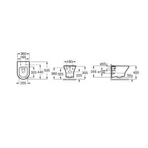 Inodoro Roca Nexo A34H648000