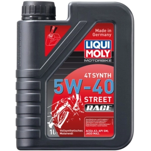 Aceite motor Liqui Moly Motorbike 4T Synth Street Race 5W-40 1L