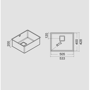 Fregadero Fulgor Milano P1B 5343 Q U