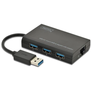 Lector de tarjetas/USB-concentrador Digitus DA-70250