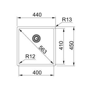 Franke Box BXX 210/110-54 127.0371.513