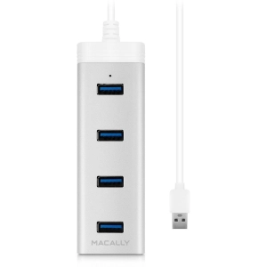 Lector de tarjetas / USB-hub Macally U3HUBA