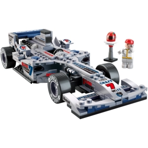 Constructor Sluban Racing Car Silver M38-B0352