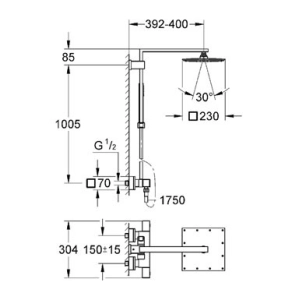 Grohe Euphoria Cube XXL System 230 26087000