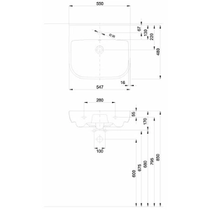 Lavabo Kolo Traffic 55 L91155