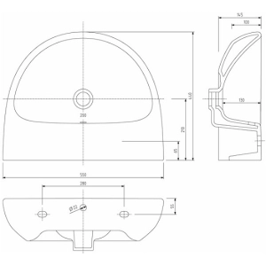 Lavabo Kolo Nova Pro 55 M31055000