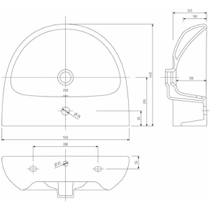 Lavabo Kolo Nova Pro 55 M31155