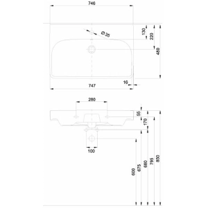 Lavabo Kolo Traffic 75 L91175