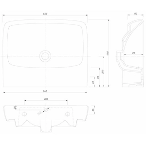 Lavabo Kolo Nova Pro 55 M31056