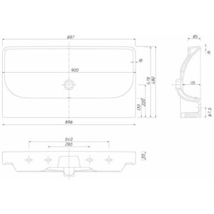 Lavabo Kolo Traffic 90 L91090