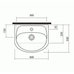 Lavabo Kolo Solo 40 72942