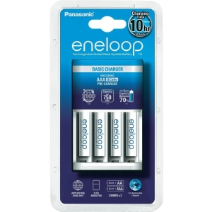 Cargador de batería Panasonic Basic Charger + Eneloop 4xAAA 750 mAh