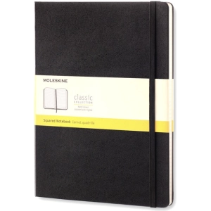 Bloc de notas Moleskine Squared Notebook Extra Large Black