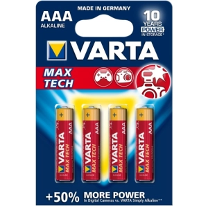 Acumulador / batería Varta Max Tech 4xAAA