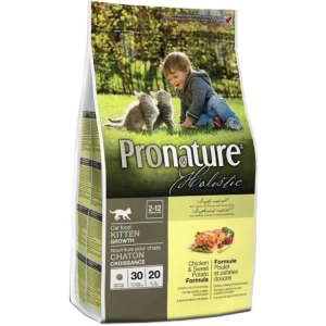 Comida para gatos Pronature Holistic Kitten Chicken/Sweet Potato 5,44 kg