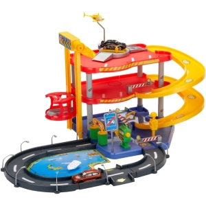 Seguimiento automático / ferrocarril Bburago Street Fire Parking Playset