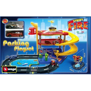 Bburago Street Fire Parking Playset