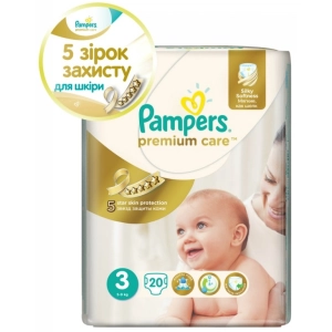 Pañales Pampers Premium Care 3 / 20 pcs