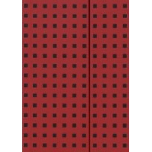 Bloc de notas Paper-Oh Ruled Notebook Quadro B5 Red Black