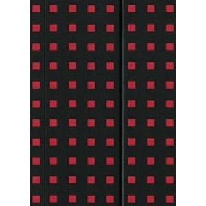 Bloc de notas Paper-Oh Ruled Notebook Quadro B6 Black Red