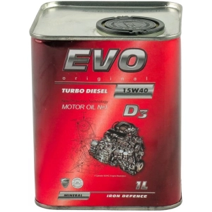 Aceite de motor EVO D3 15W-40 Turbo Diesel 1L