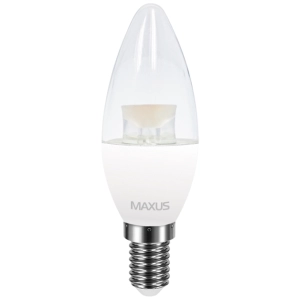 Bombilla Maxus 1-LED-5313 C37 CL-C 4W 3000K E14