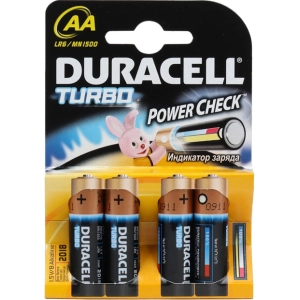 Acumulador / batería Duracell 4xAA Turbo MN1500