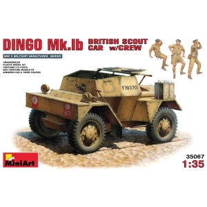 Construir modelo MiniArt Dingo Mk.Ib British Scout Car w/Crew (1:35)