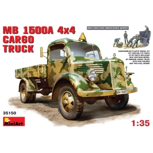 Montaje modelo MiniArt MB 1500A 4x4 Cargo Truck (1:35)