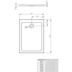 Radaway Doros Plus F SDRFP1080