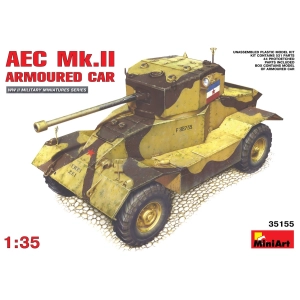 Kit de construcción MiniArt AEC Mk.II Armoured Car (1:35)