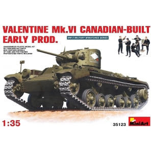 Modelo de montaje MiniArt Valentine Mk.VICanadian-BuiltEarlyProd. (1:35)