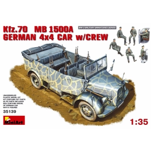 Maqueta MiniArt Kfz.70 MB 1500A German 4x4 Car w/Crew (1:35)